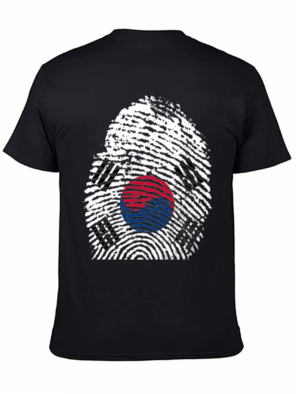 South Korea Flag Fingerprint Graphic T-Shirt product image 4