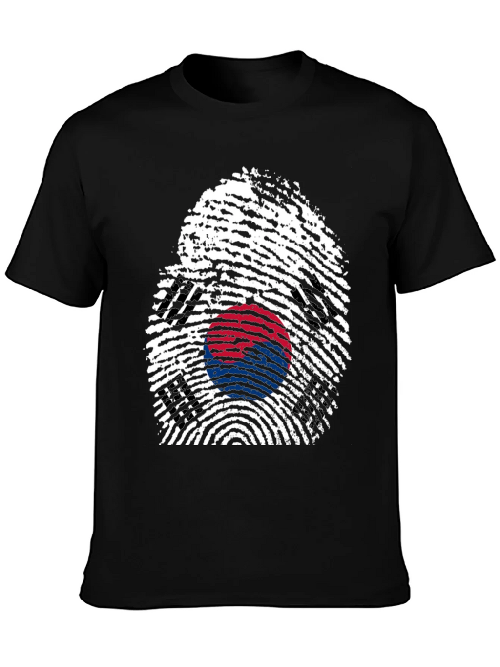 South Korea Flag Fingerprint Graphic T-Shirt product image 3
