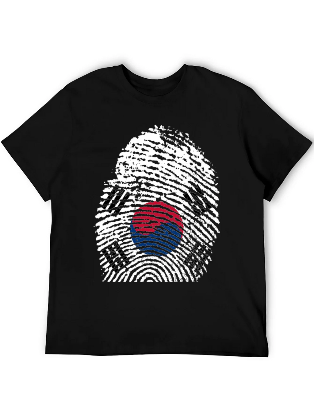 South Korea Flag Fingerprint Graphic T-Shirt product image 5