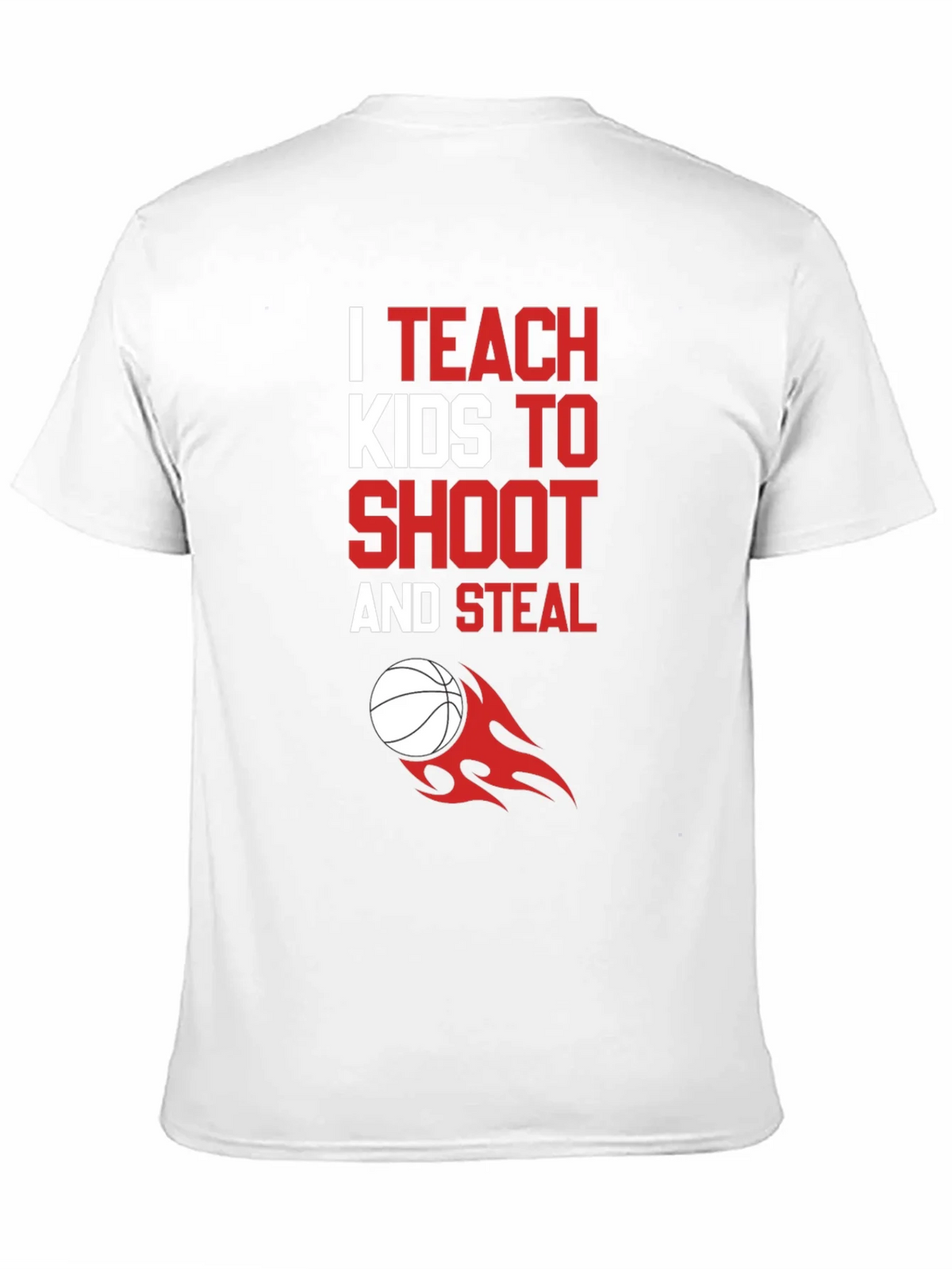 I Teach Kids to Shoot & Steal T-Shirt - Basketball Coach Tee product image 8