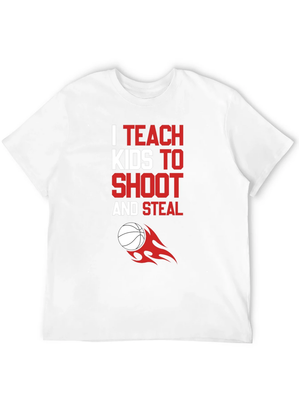 I Teach Kids to Shoot & Steal T-Shirt - Basketball Coach Tee product image 9