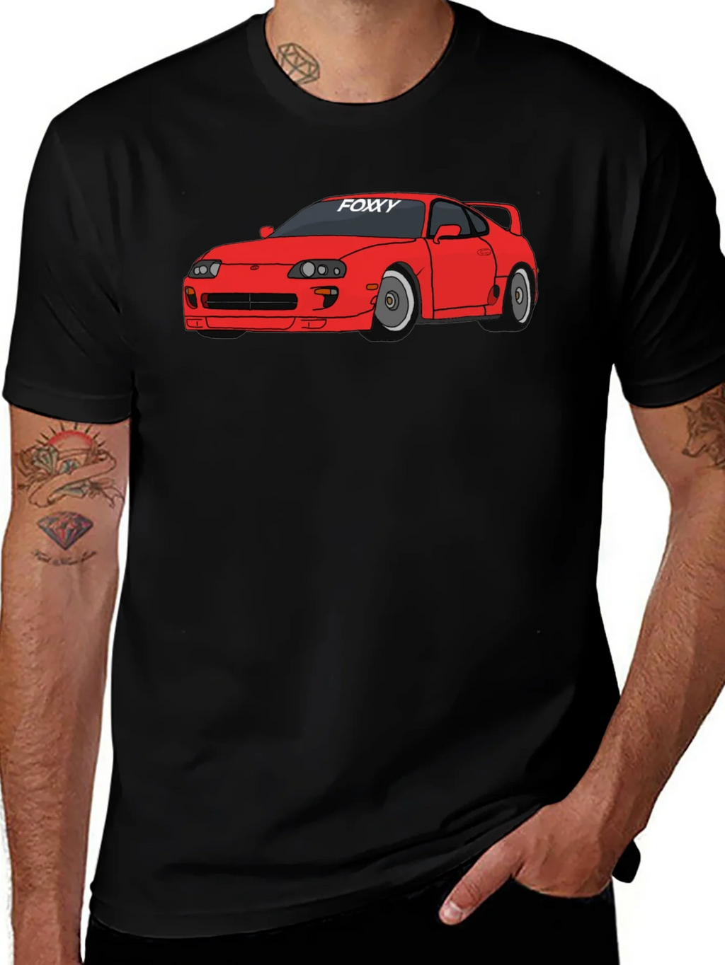 Foxy Car Graphic Tee - Modern Style product image 1