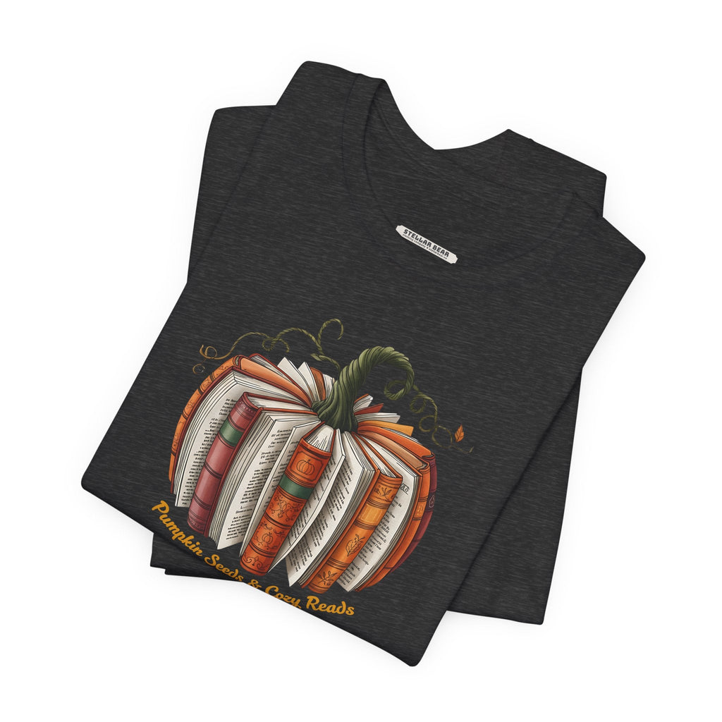 Pumpkin Seeds and Cozy Reads Graphic T-Shirt product image 3