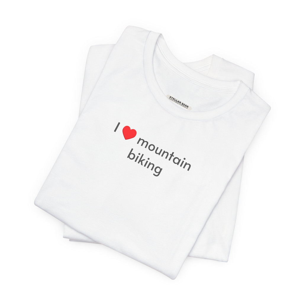 I Love Mountain Biking Minimalist Style T-Shirt product image 14