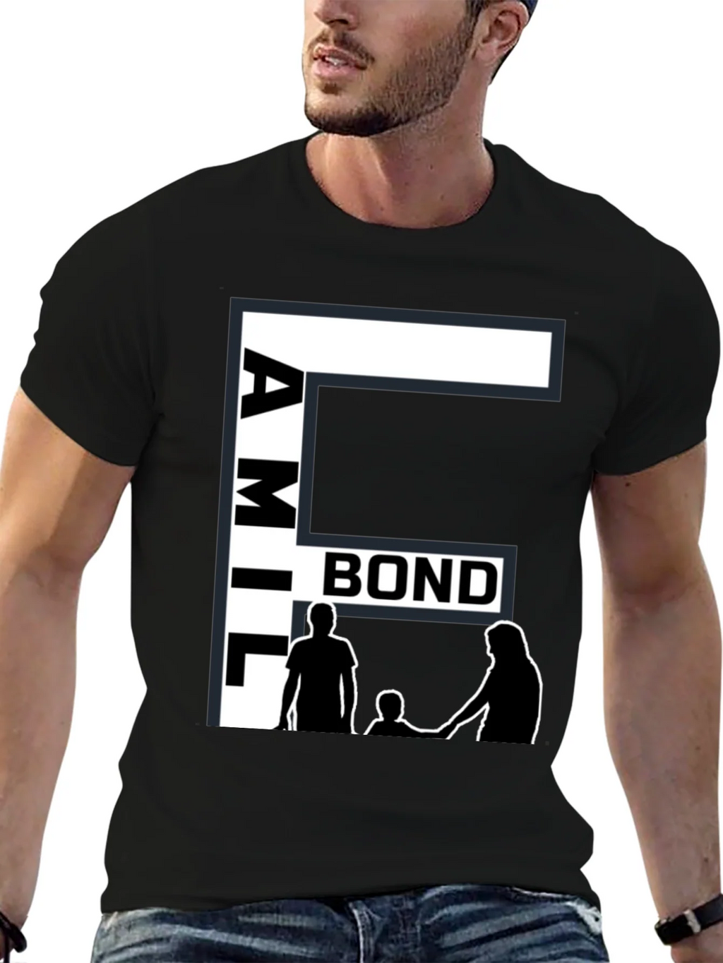 Family Bond Black T-Shirt product image 6
