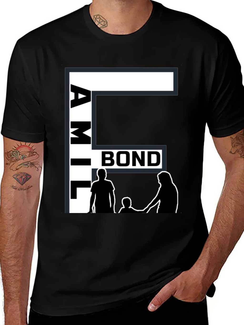 Family Bond Black T-Shirt product image 1