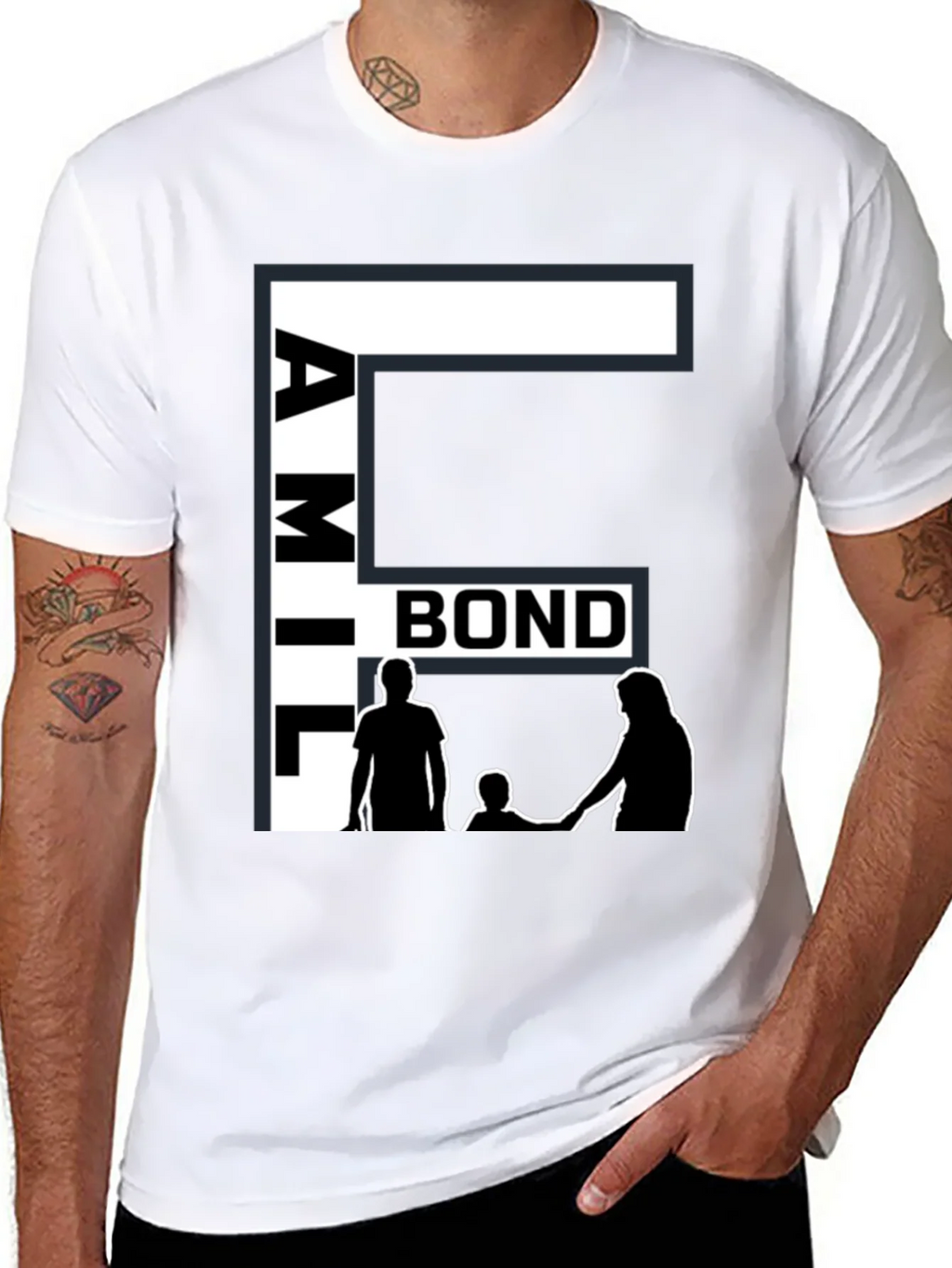 Family Bond Black T-Shirt product image 7