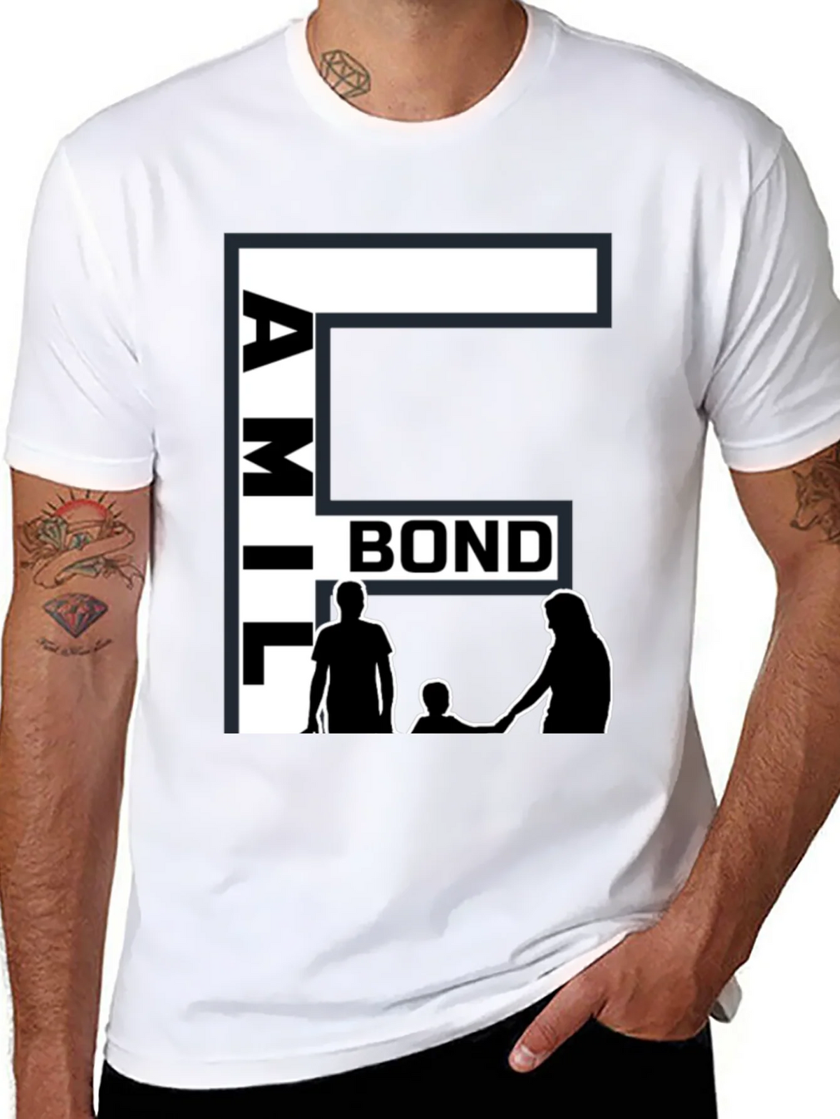 Family Bond Black T-Shirt product image 7