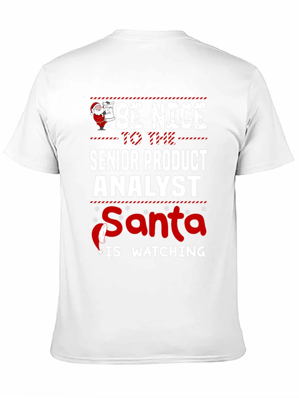 Senior Product Analyst Santa Watching T-Shirt product image 8