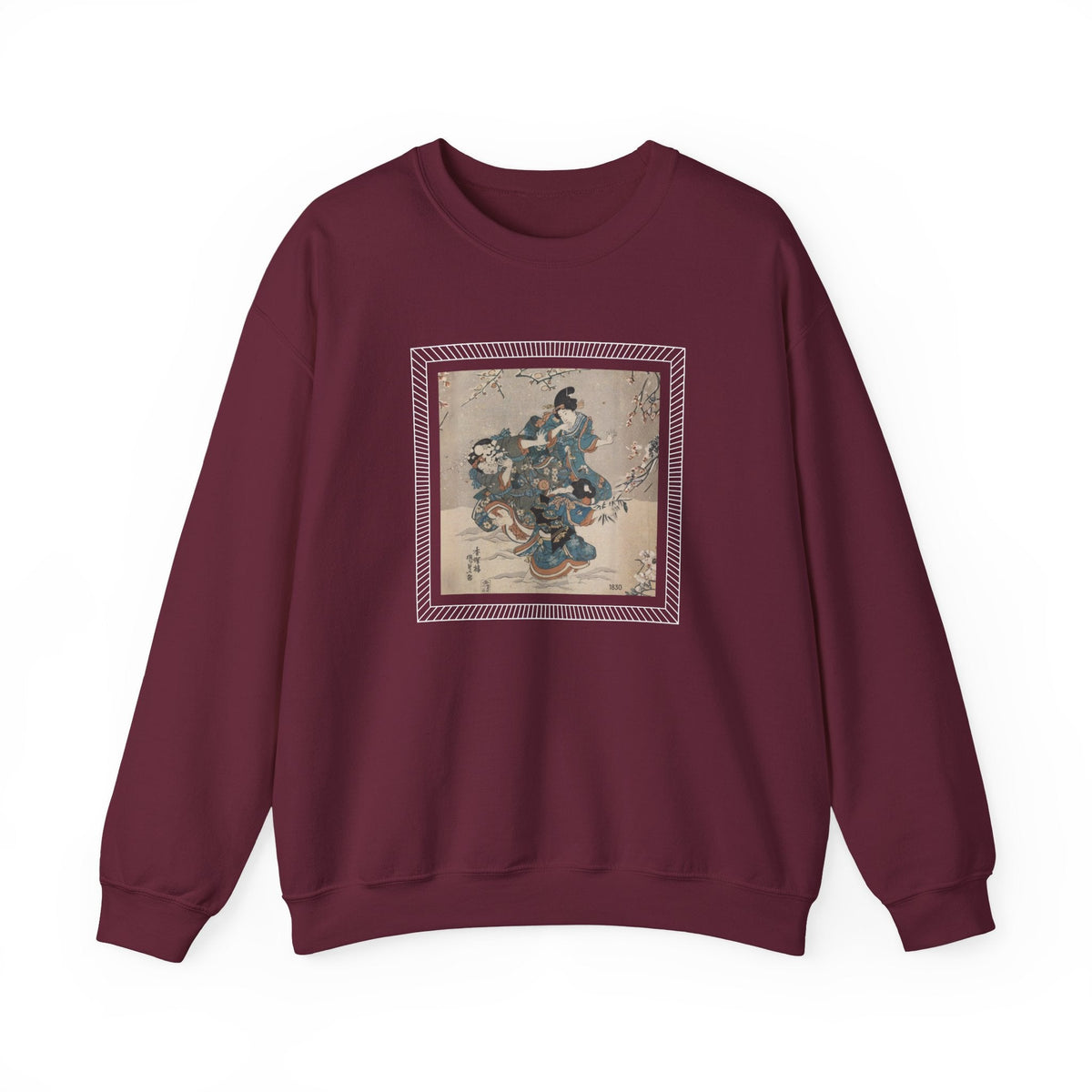 Snowball Fight 1830 Vintage Graphic Sweatshirt product image 5