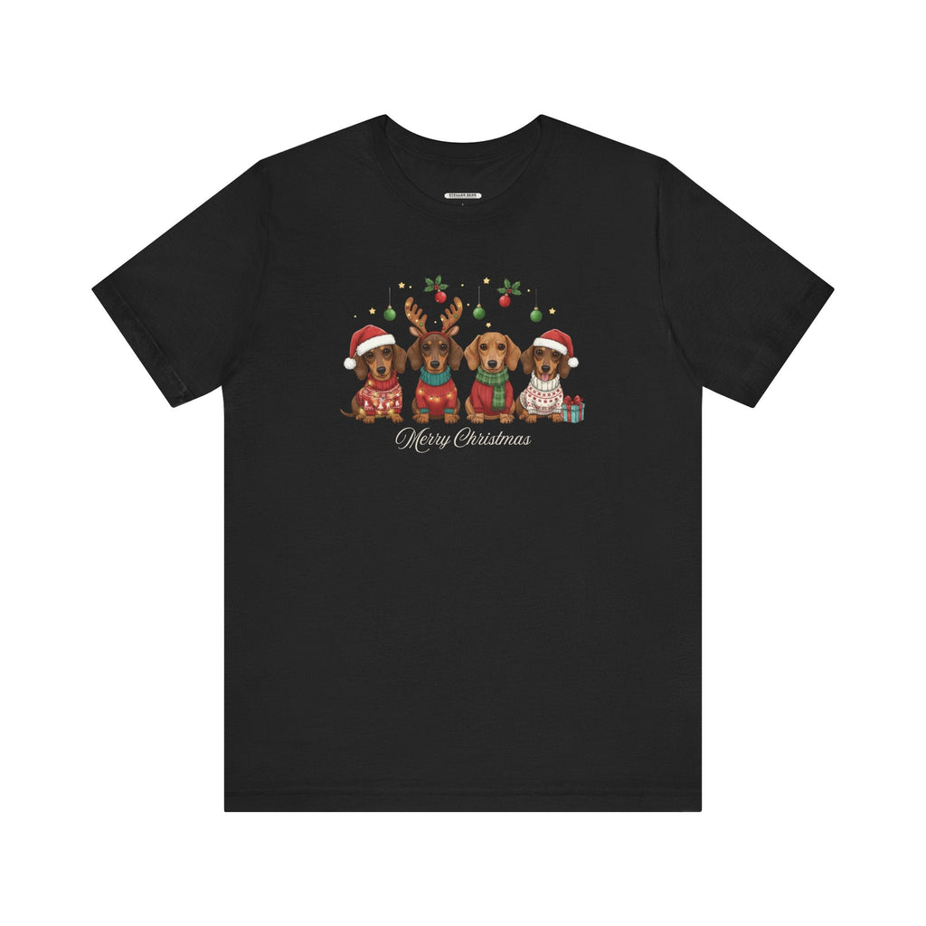 Dachshund Merry Christmas Graphic T-Shirt product image 5