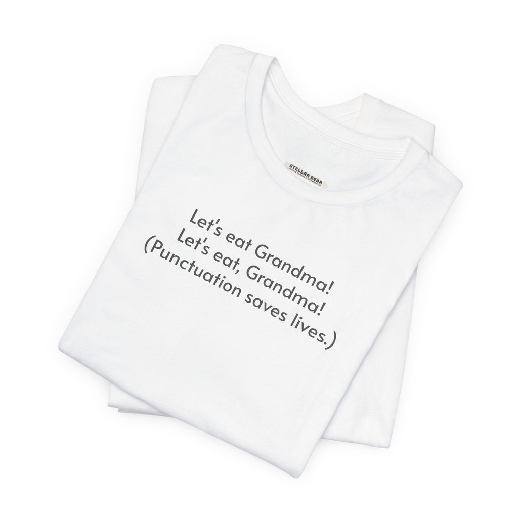 Punctuation Saves Lives Minimalist Style T-Shirt product image 6