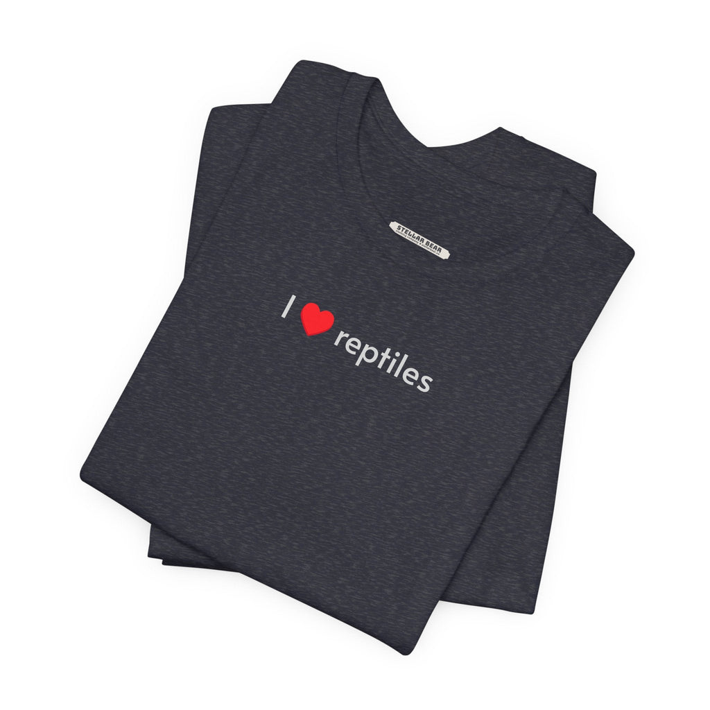 I Love Reptiles Minimalist Style T-Shirt product image 2