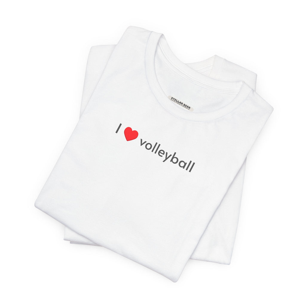 I Love Volleyball Minimalist Style T-Shirt product image 10