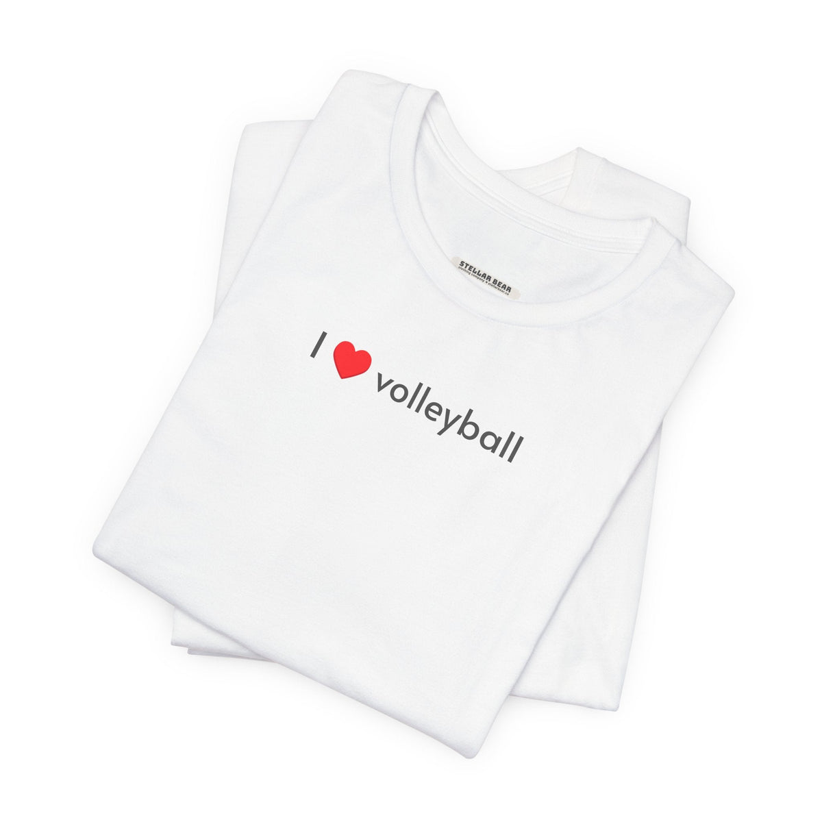 I Love Volleyball Minimalist Style T-Shirt product image 10