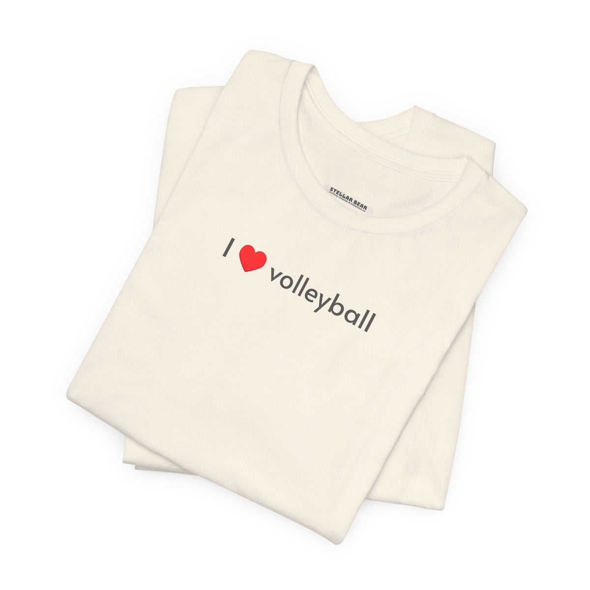 I Love Volleyball Minimalist Style T-Shirt product image 1