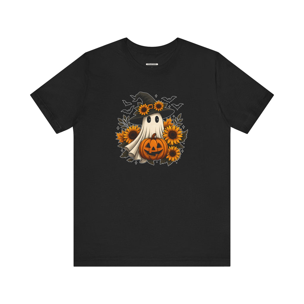 Ghost Witch, Sunflowers &Pumpkin Graphic T-Shirt product image 9