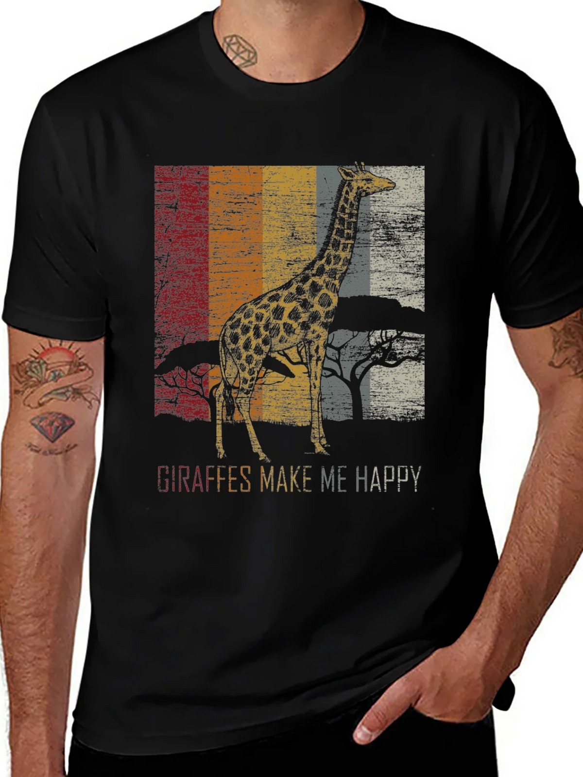 Giraffe Graphic T-Shirt - Vintage Style product image 1