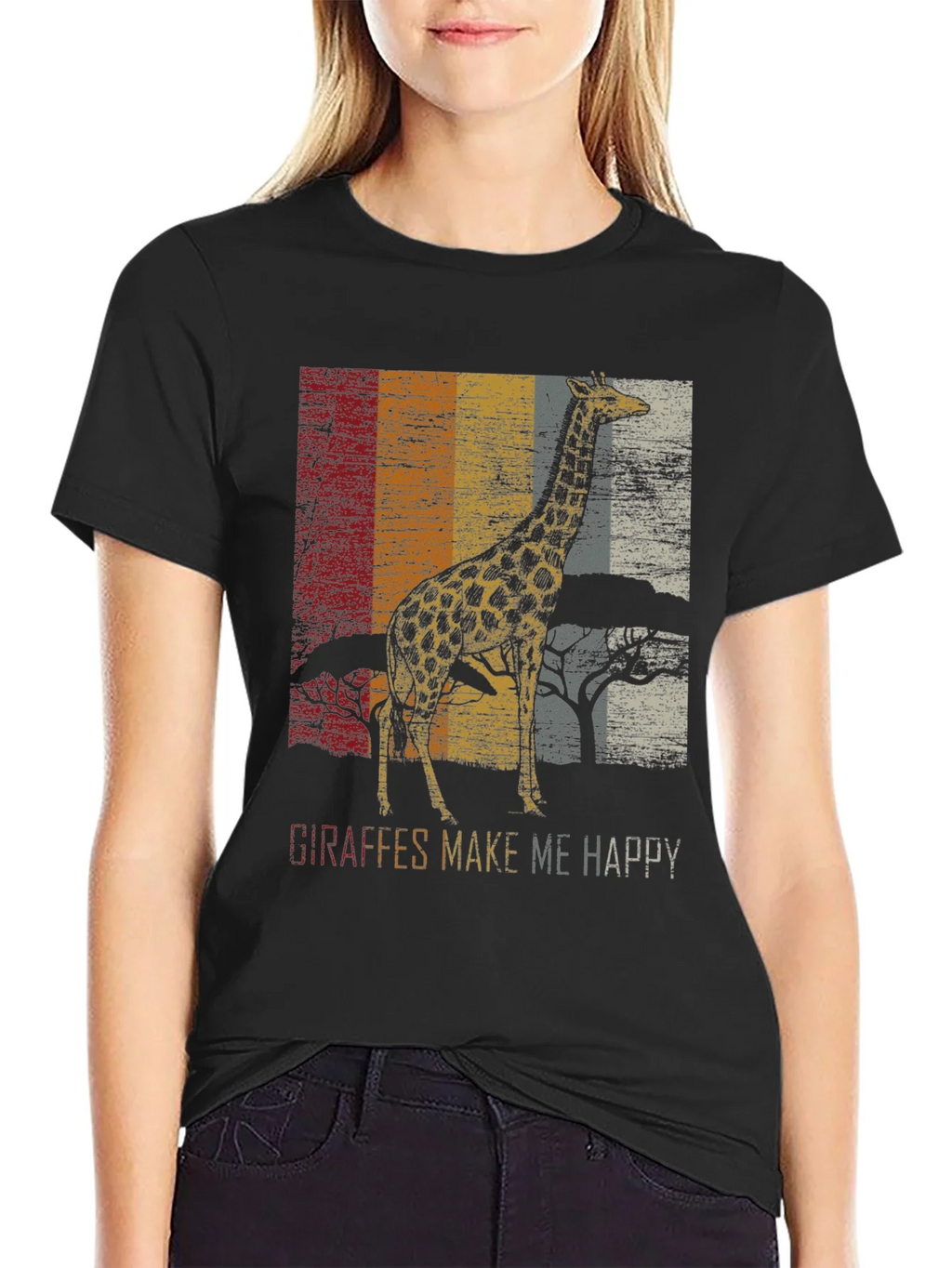 Giraffe Graphic T-Shirt - Vintage Style product image 2