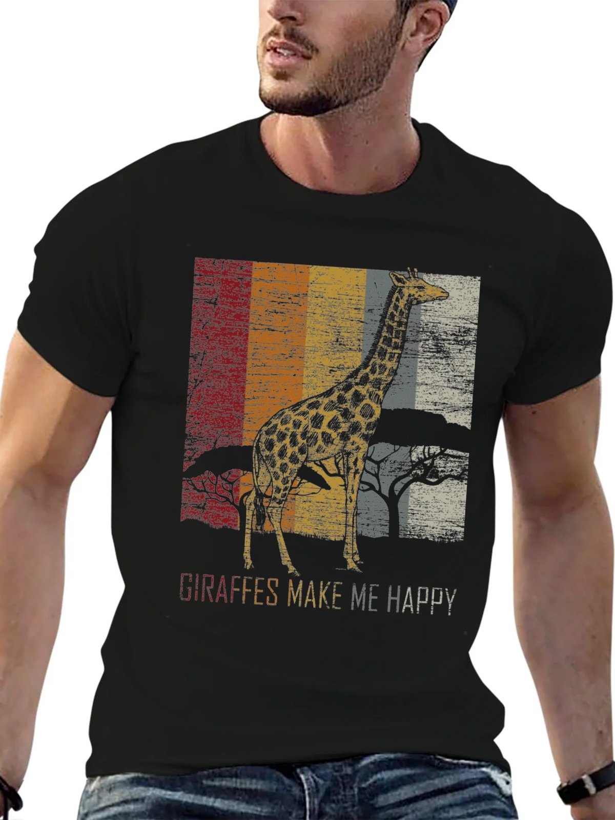 Giraffe Graphic T-Shirt - Vintage Style product image 6