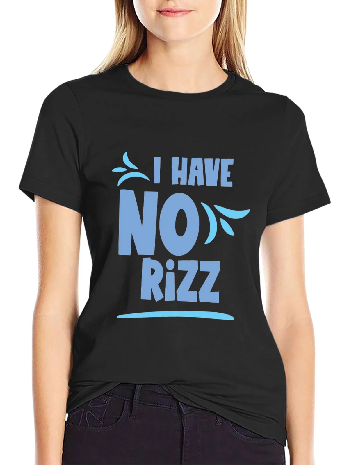 I Have No Rizz Graphic Tee - Mens Black T-Shirt product image 2