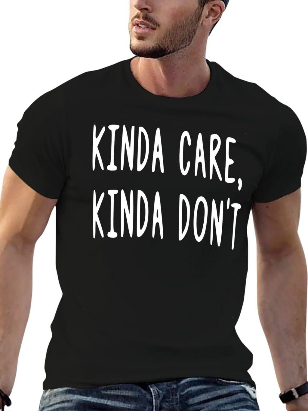 Kinda Care Dont T-Shirt Funny Slogan Tee product image 6