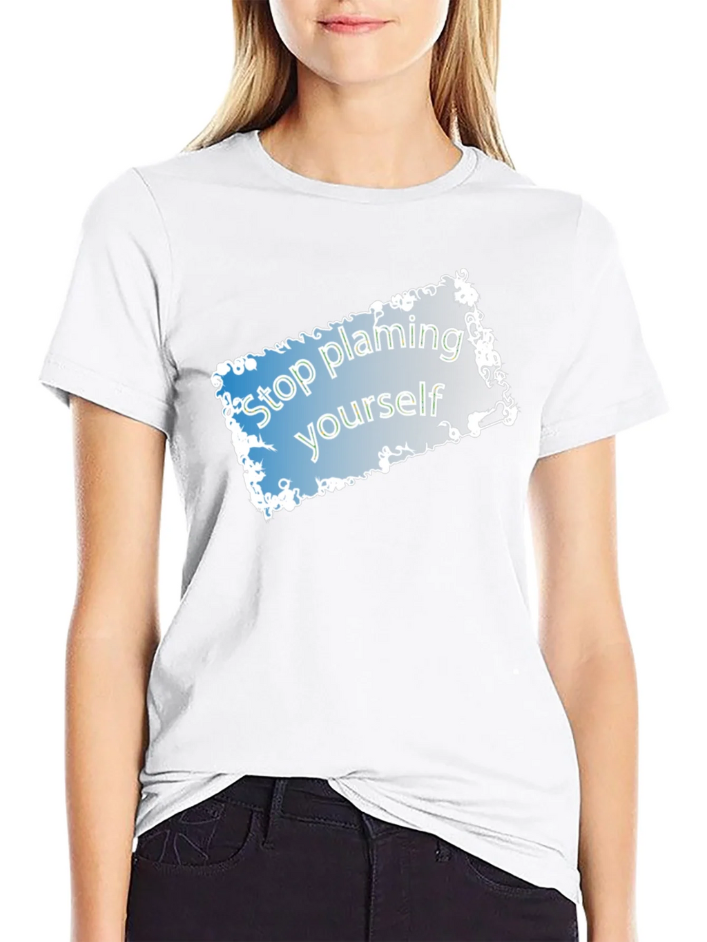 Stop Blaming Yourself T-Shirt - Motivational Tee product image 8