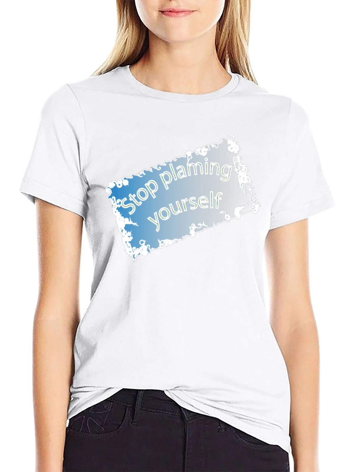 Stop Blaming Yourself T-Shirt - Motivational Tee product image 8