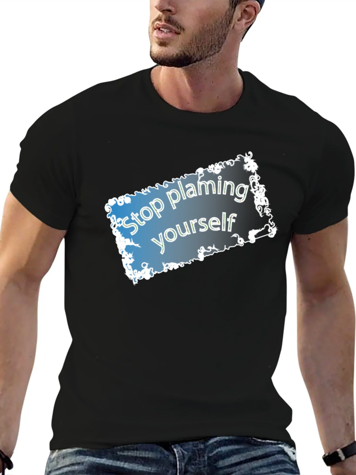 Stop Blaming Yourself T-Shirt - Motivational Tee product image 6
