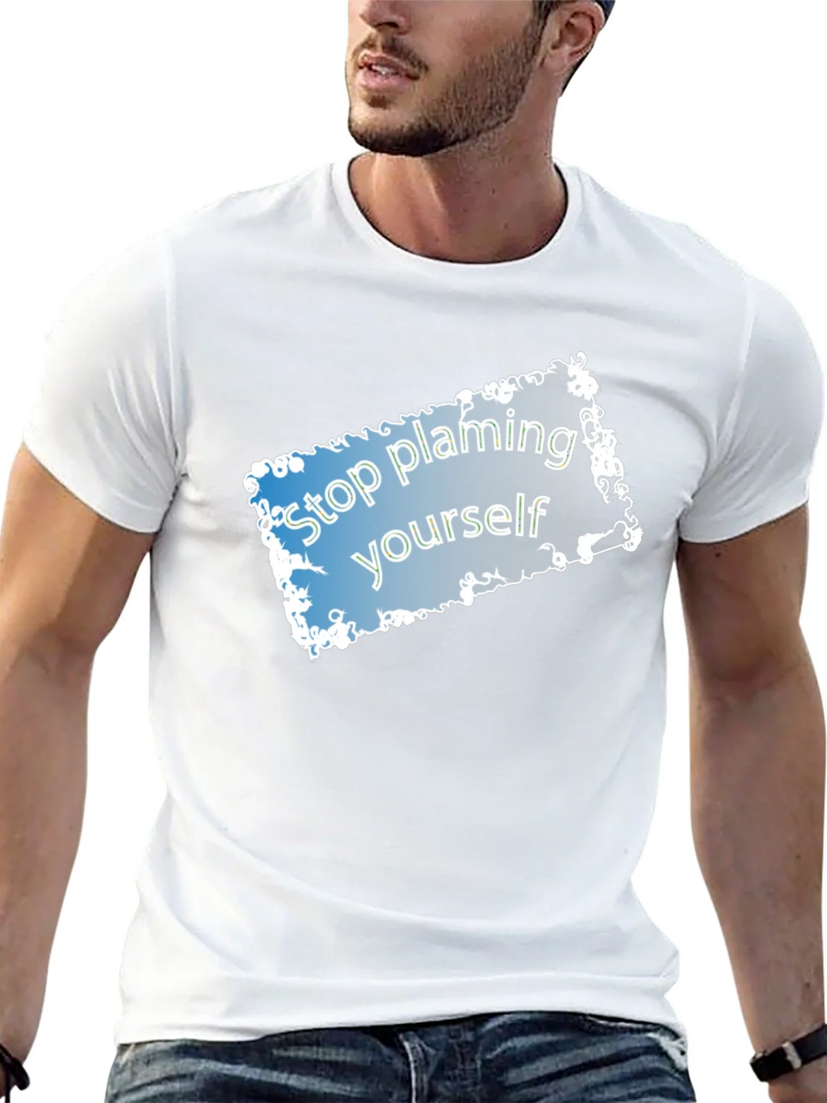 Stop Blaming Yourself T-Shirt - Motivational Tee product image 12