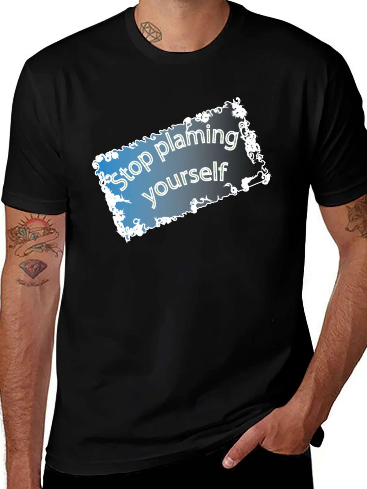 Stop Blaming Yourself T-Shirt - Motivational Tee product image 1