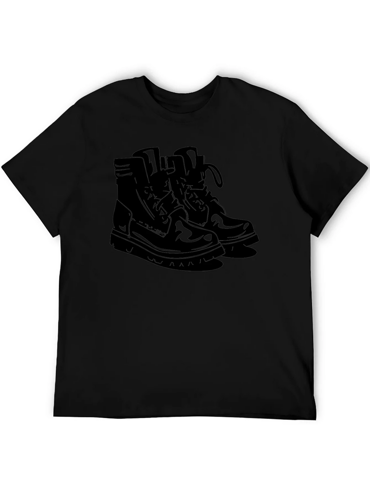 Mens Black Graphic Tee - Boots Design product image 5