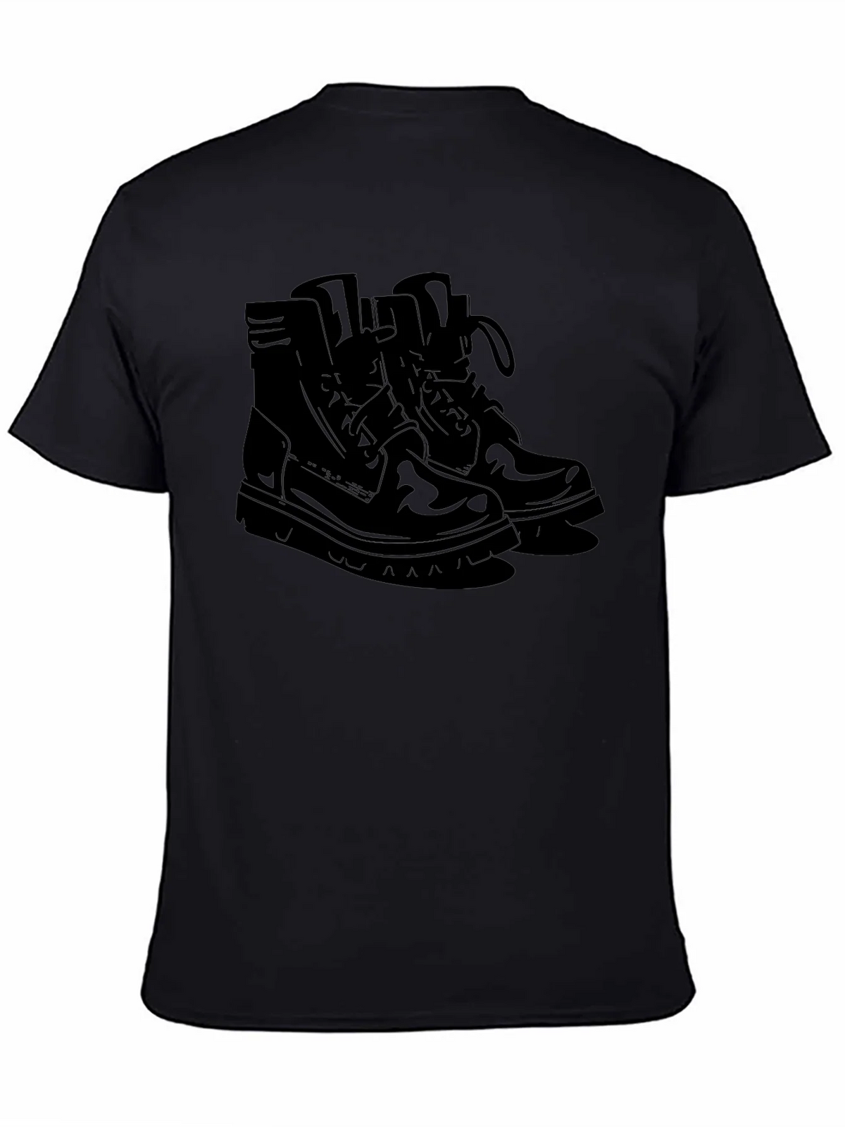 Mens Black Graphic Tee - Boots Design product image 4