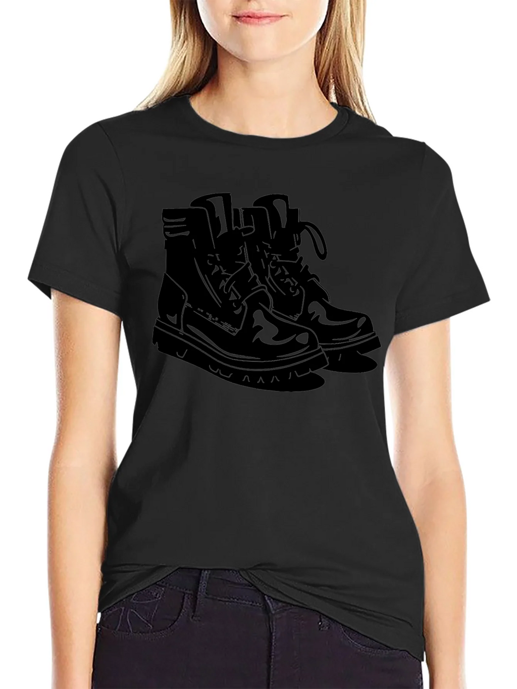 Mens Black Graphic Tee - Boots Design product image 2