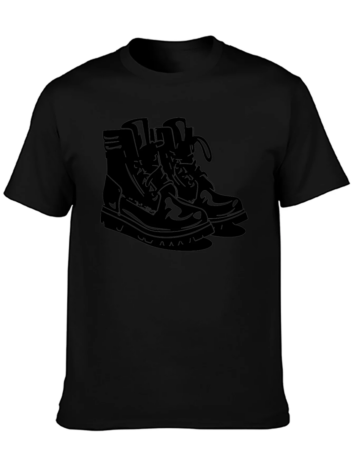 Mens Black Graphic Tee - Boots Design product image 3