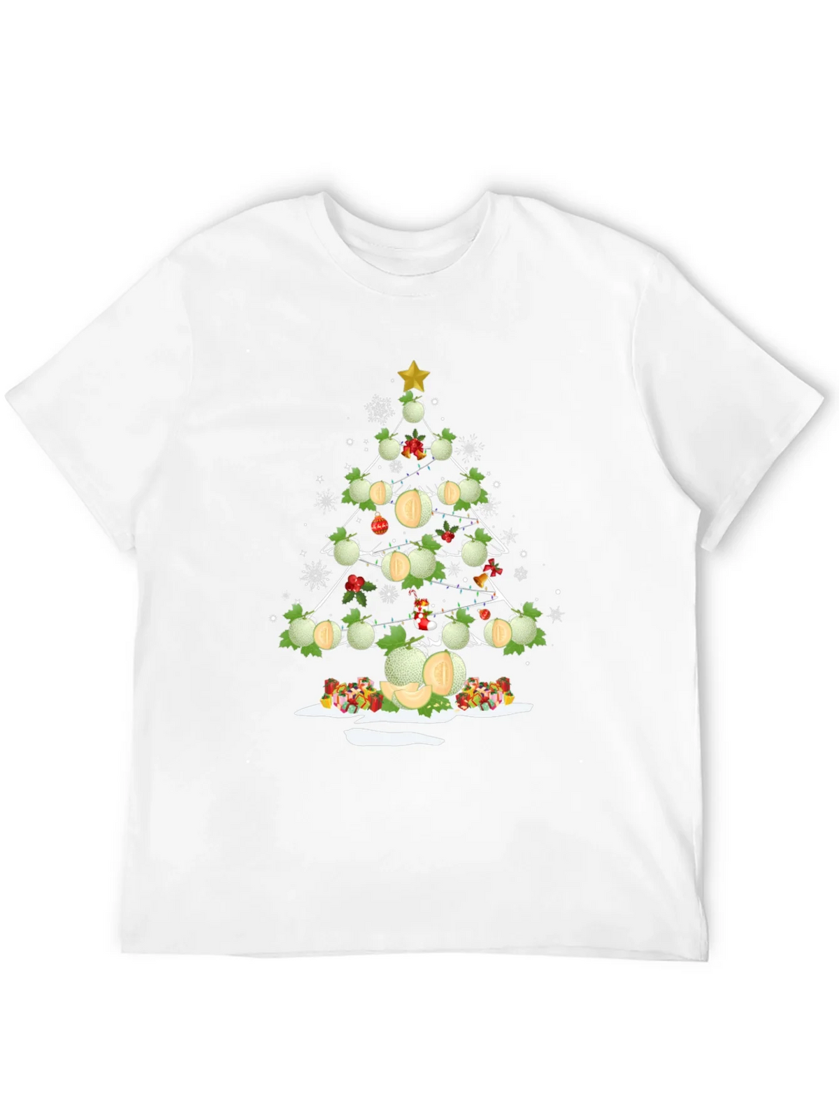Melon Christmas Tree T-Shirt - Holiday Fun product image 11