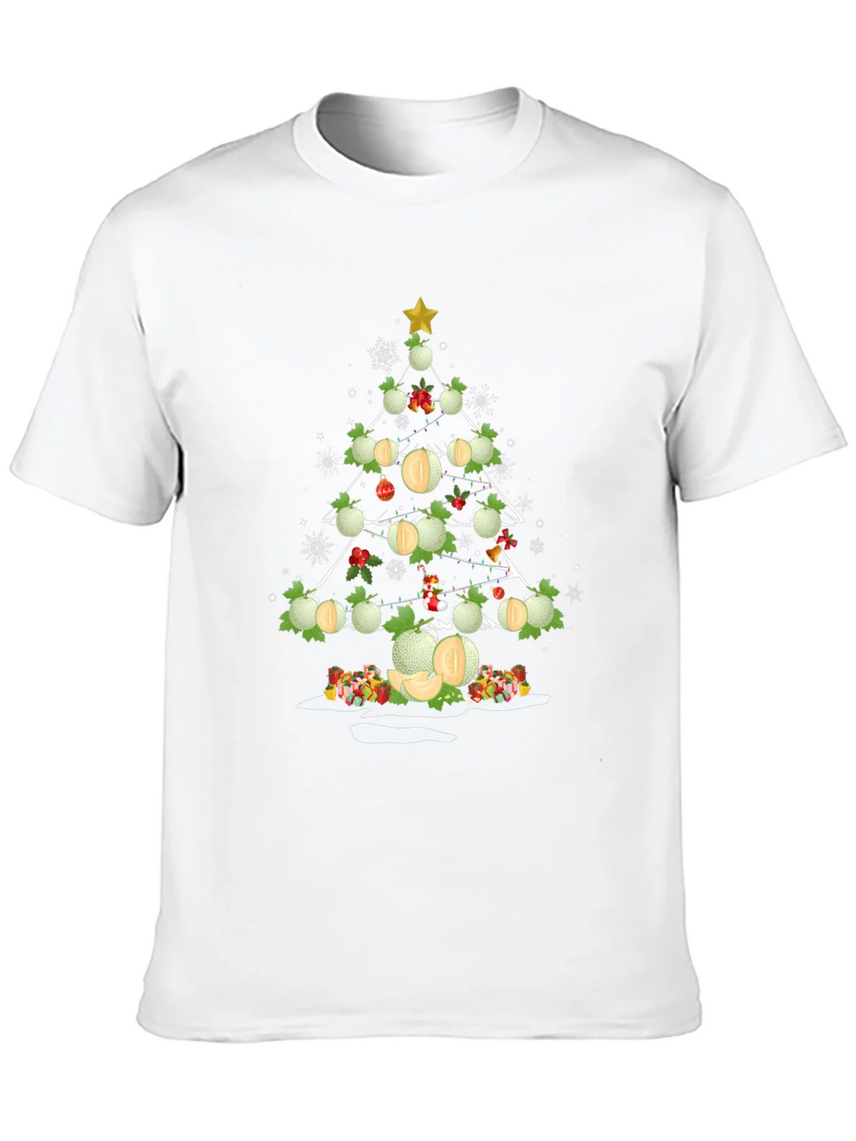 Melon Christmas Tree T-Shirt - Holiday Fun product image 9