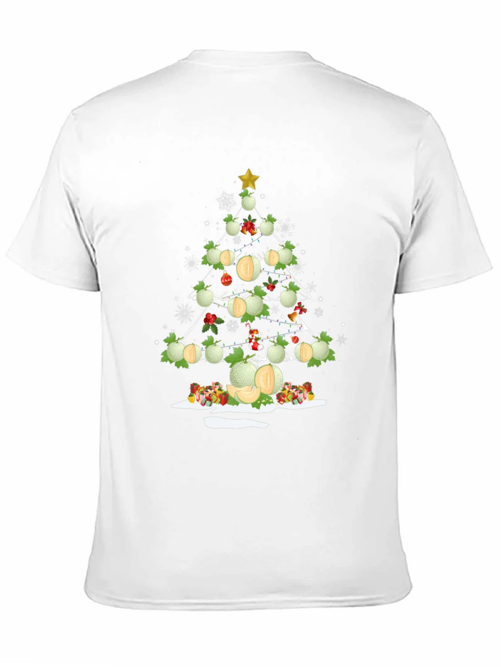 Melon Christmas Tree T-Shirt - Holiday Fun product image 10