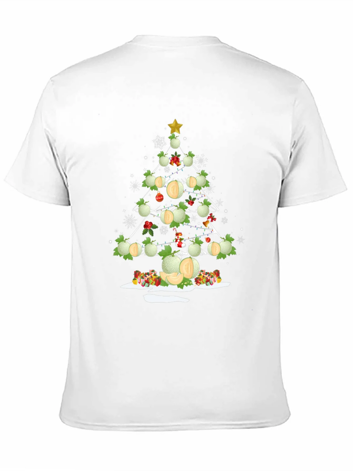 Melon Christmas Tree T-Shirt - Holiday Fun product image 10
