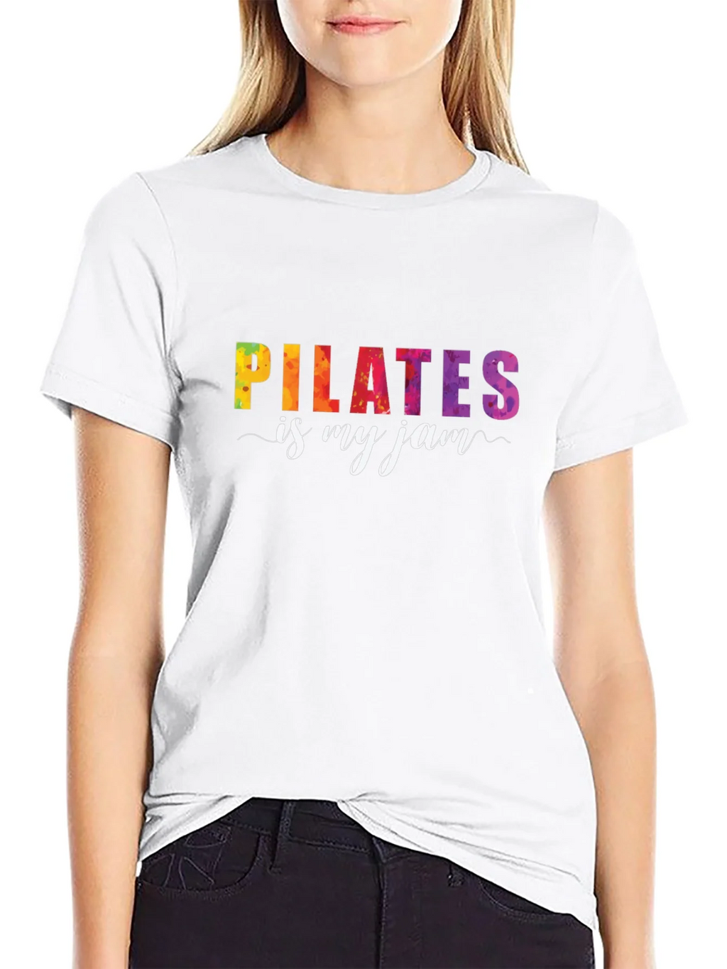 Pilates Is My Jam Graphic Tee - Black T-Shirt product image 7