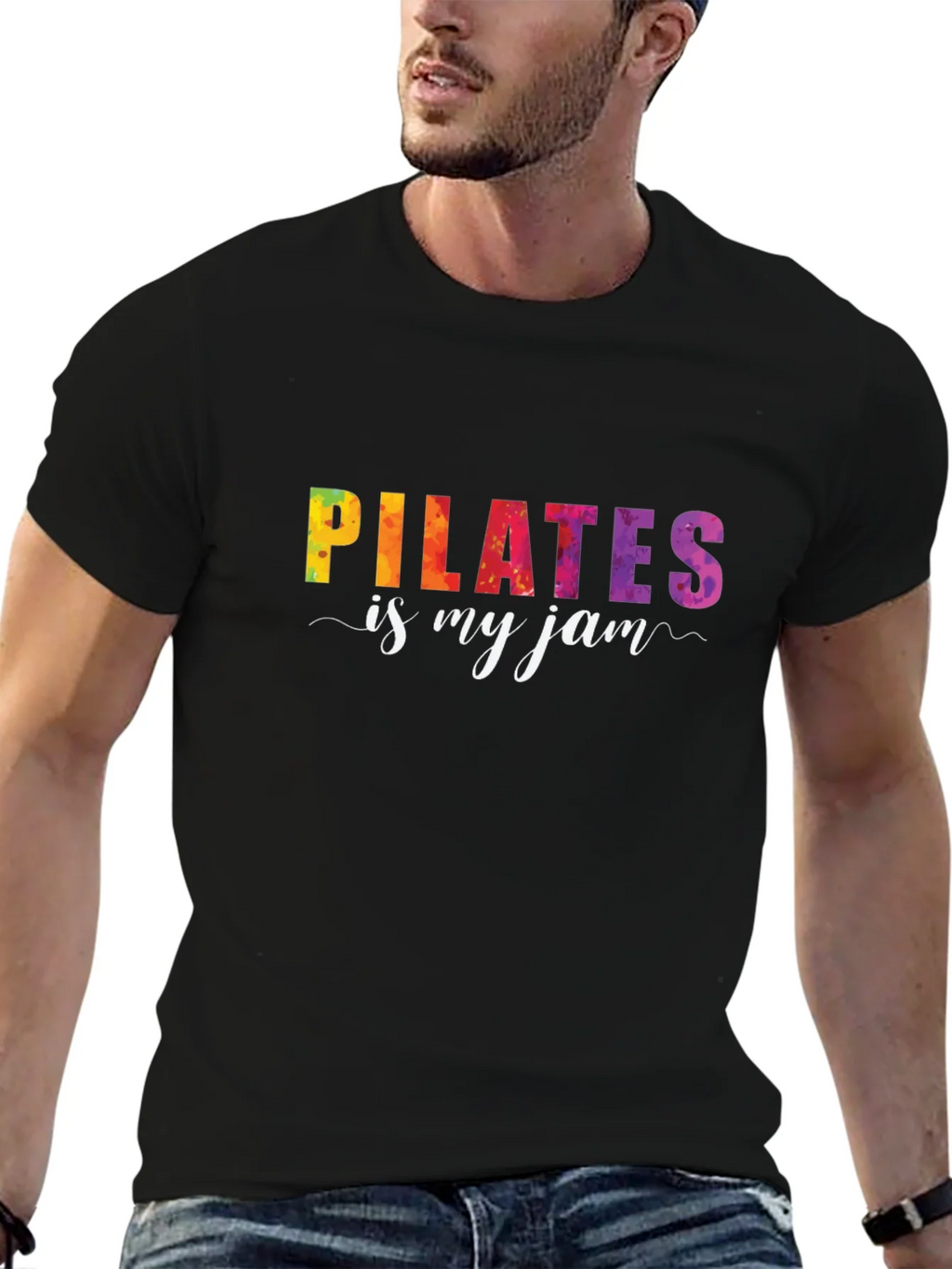 Pilates Is My Jam Graphic Tee - Black T-Shirt product image 6