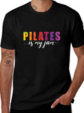 Pilates Is My Jam Graphic Tee - Black T-Shirt product image 1