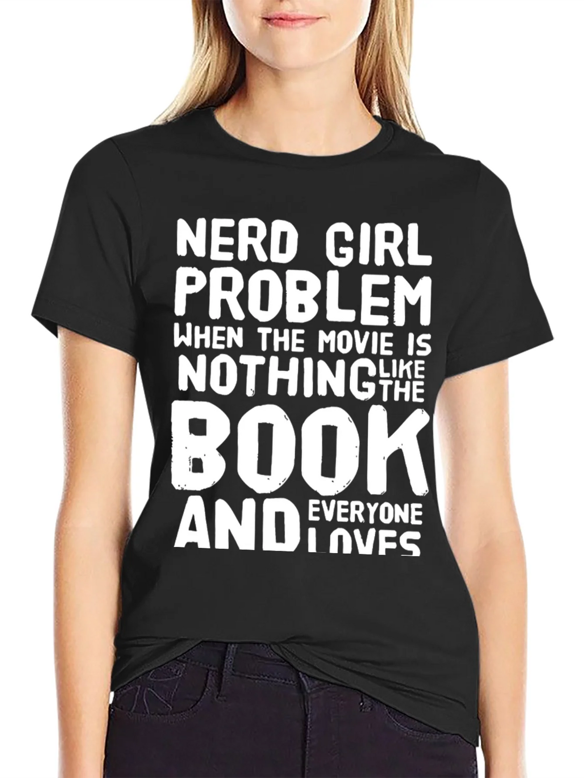 Nerd Girl Problem T-Shirt - Book vs Movie Tee product image 2