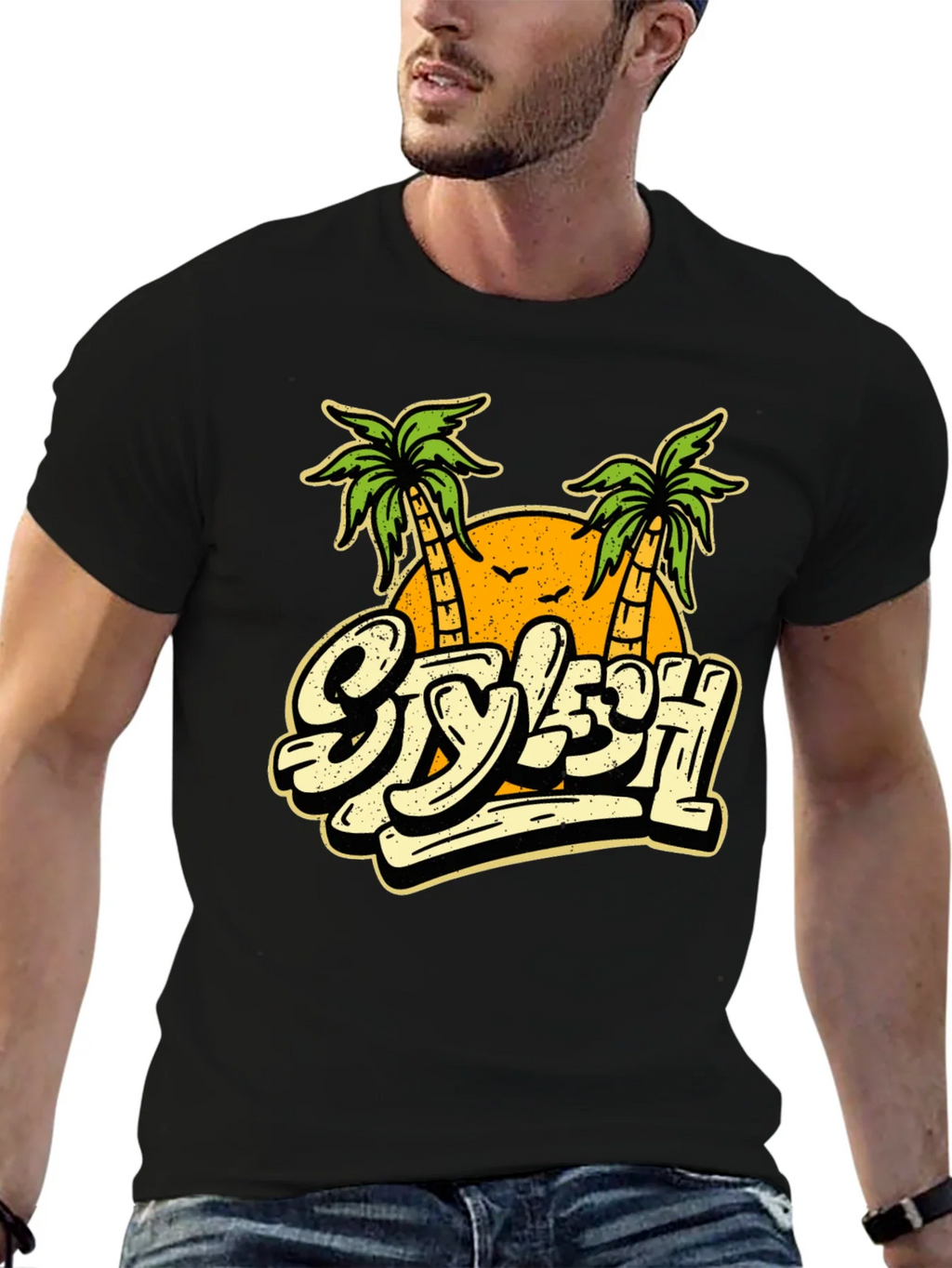 Stylish Palm Tree Graphic T-Shirt - Vacation Vibes product image 6