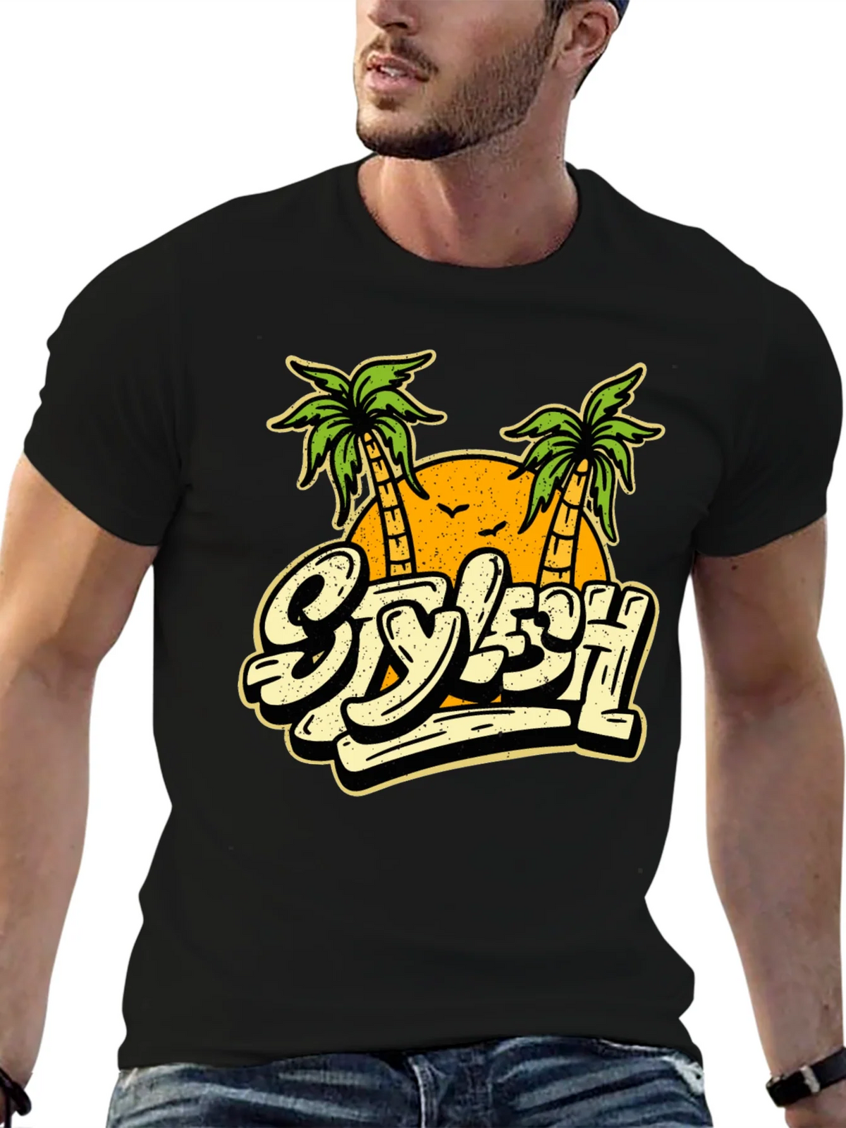 Stylish Palm Tree Graphic T-Shirt - Vacation Vibes product image 6