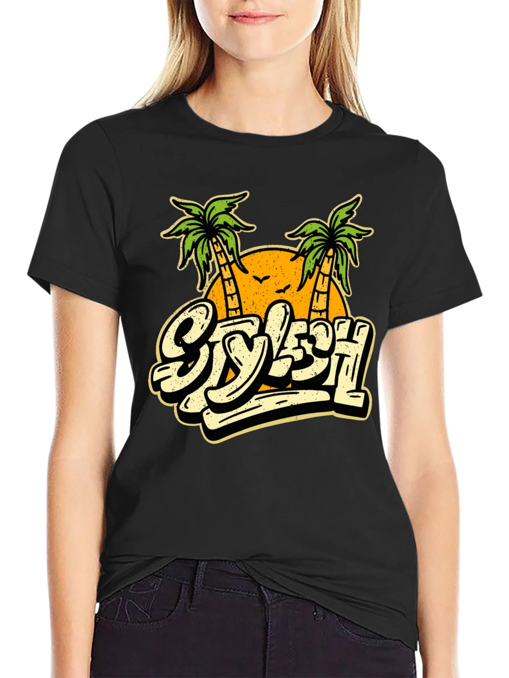 Stylish Palm Tree Graphic T-Shirt - Vacation Vibes product image 2