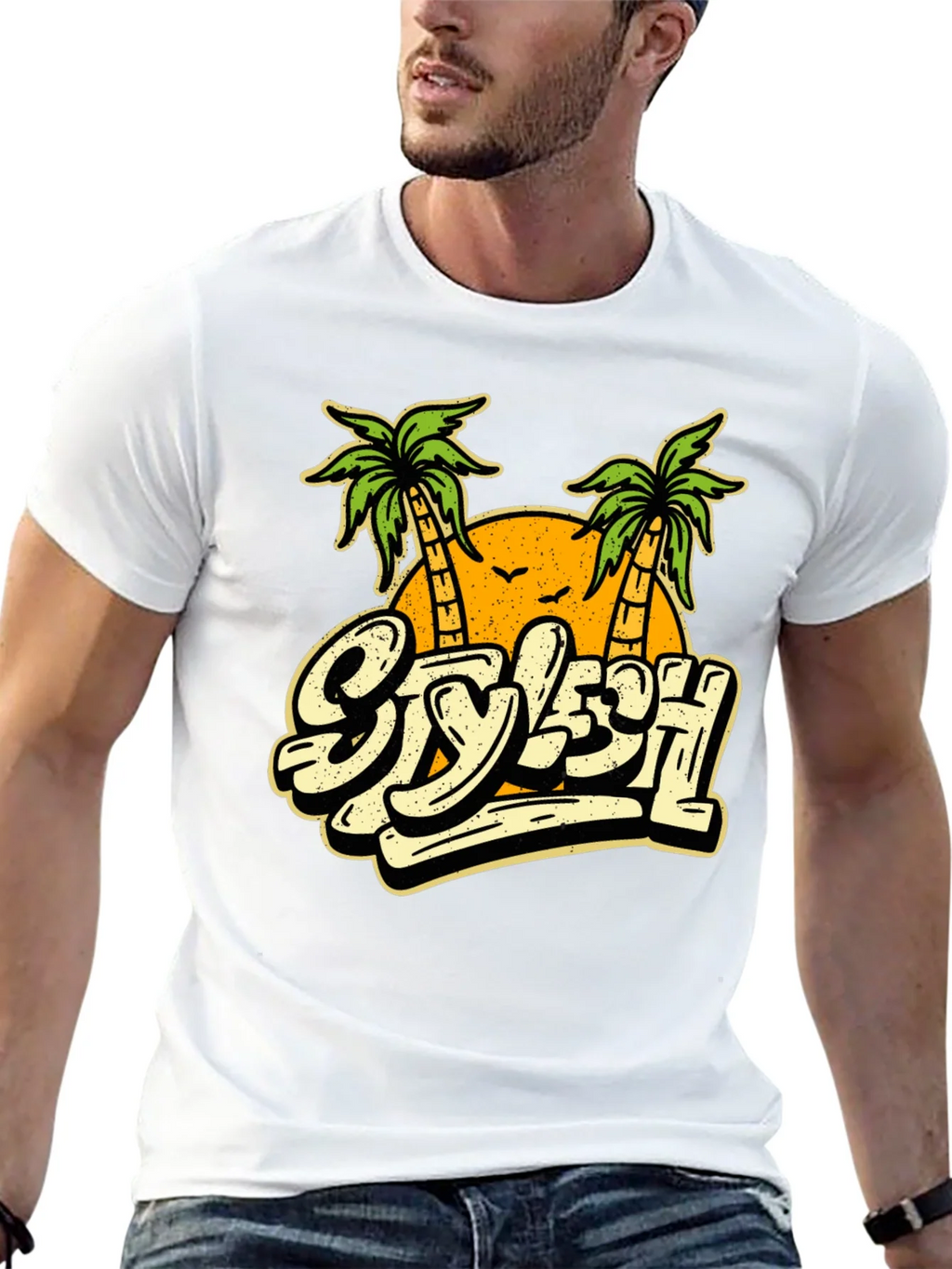 Stylish Palm Tree Graphic T-Shirt - Vacation Vibes product image 12