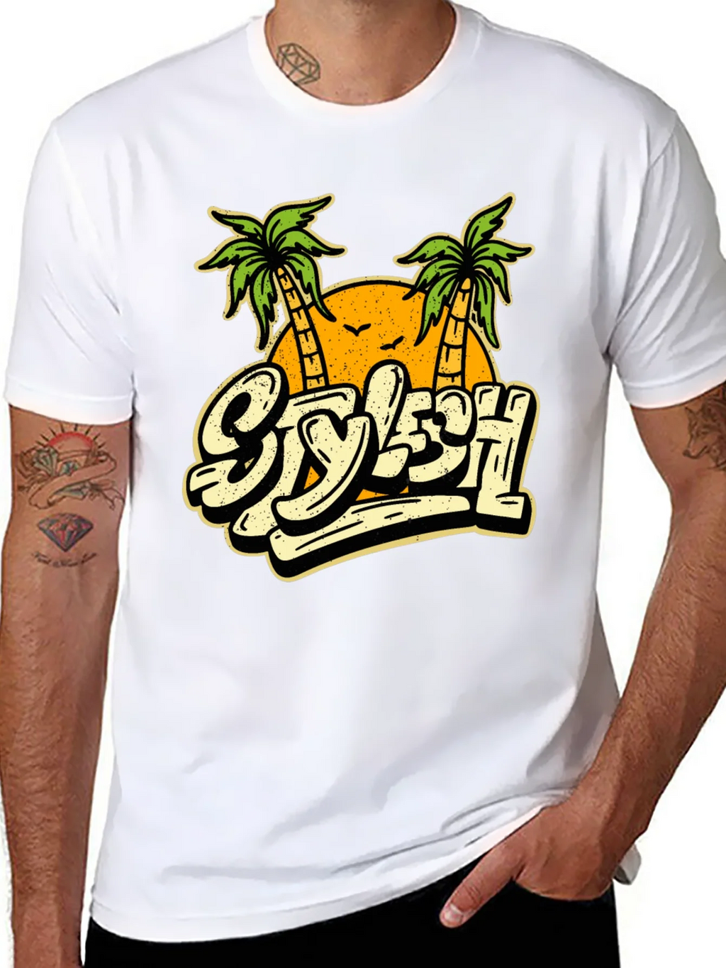 Stylish Palm Tree Graphic T-Shirt - Vacation Vibes product image 7