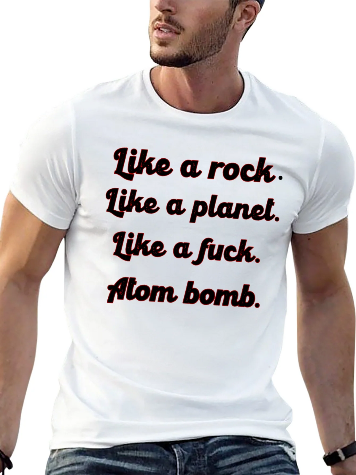 Like A Rock Tee - Funny Graphic T-Shirt product image 12
