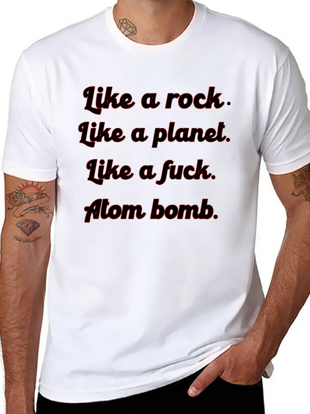 Like A Rock Tee - Funny Graphic T-Shirt product image 7